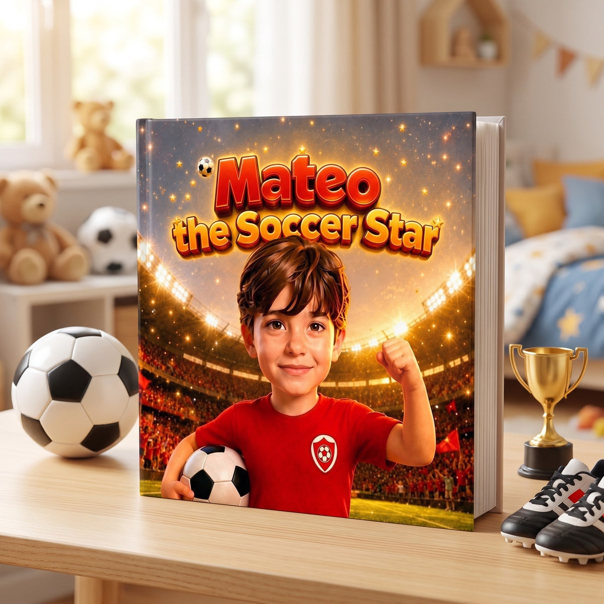 Your Child the Soccer Star – The personalized hardcover book