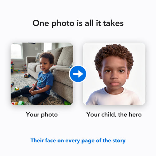 Your Child the Brave Firefighter – From your photo to your child's storybook character