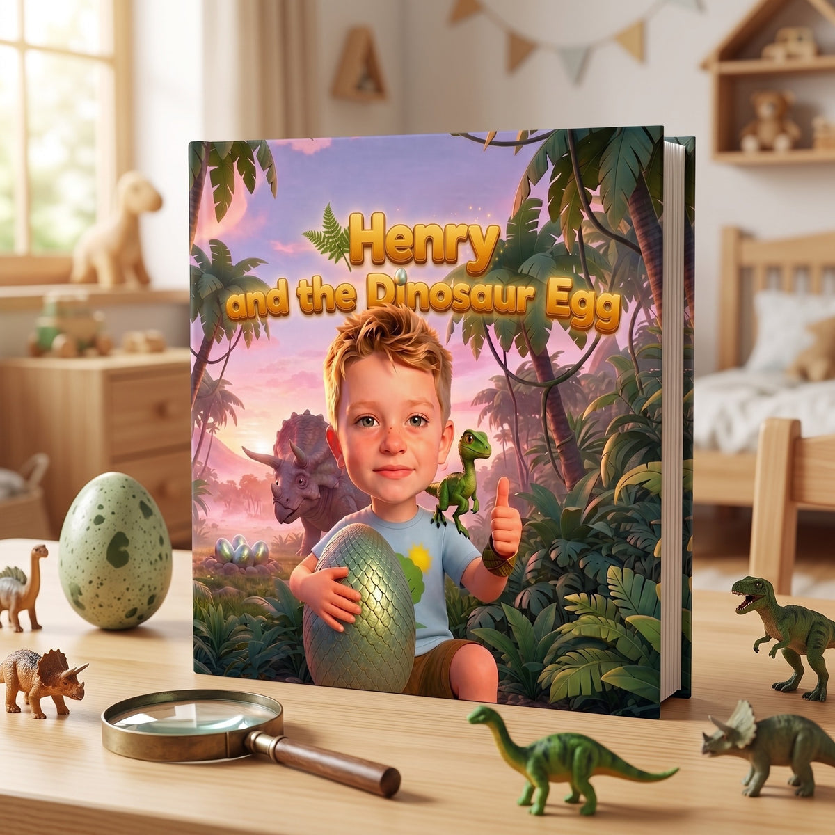 Your Child and the Dinosaur Egg – The personalized hardcover book