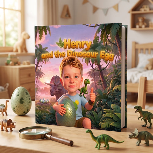 Your Child and the Dinosaur Egg – The personalized hardcover book