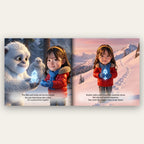 Your Child and the Lost Yeti – Inside the book: your child's name and face in the story