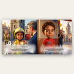 Your Child the Brave Firefighter – Inside the book: your child's name and face in the story