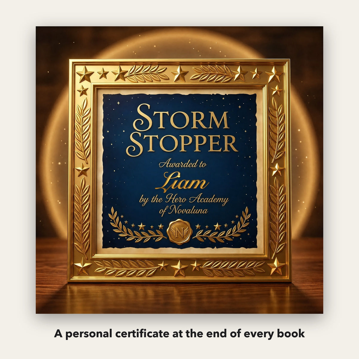 Your Child Becomes a Superhero – A personal certificate at the end of the book