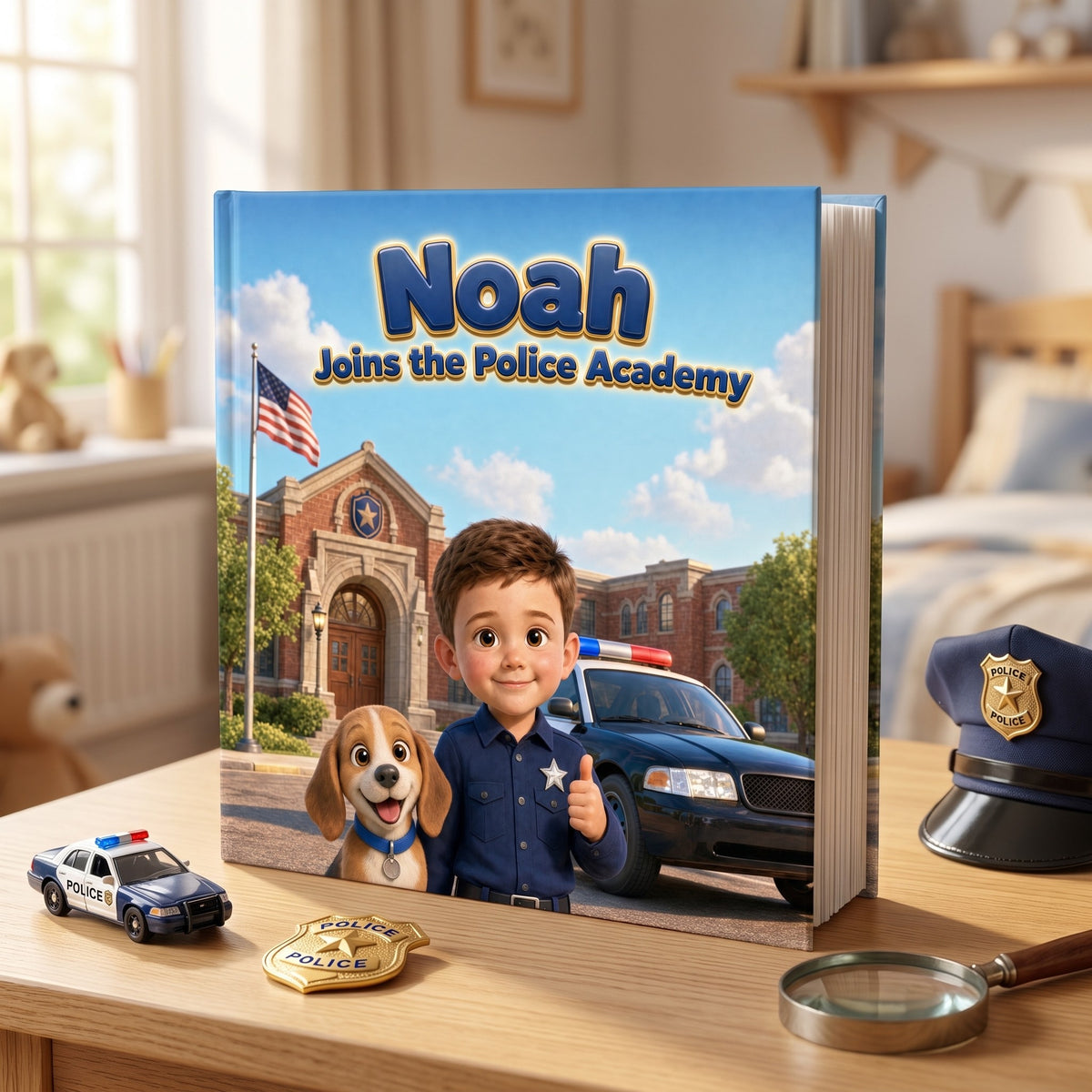 Your Child Joins the Police Academy – The personalized hardcover book