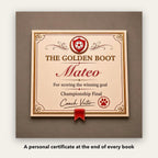Your Child the Soccer Star – A personal certificate at the end of the book