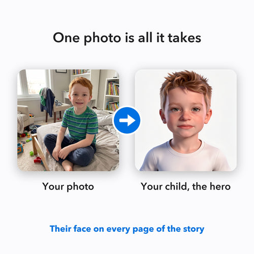 Your Child and the Dinosaur Egg – From your photo to your child's storybook character