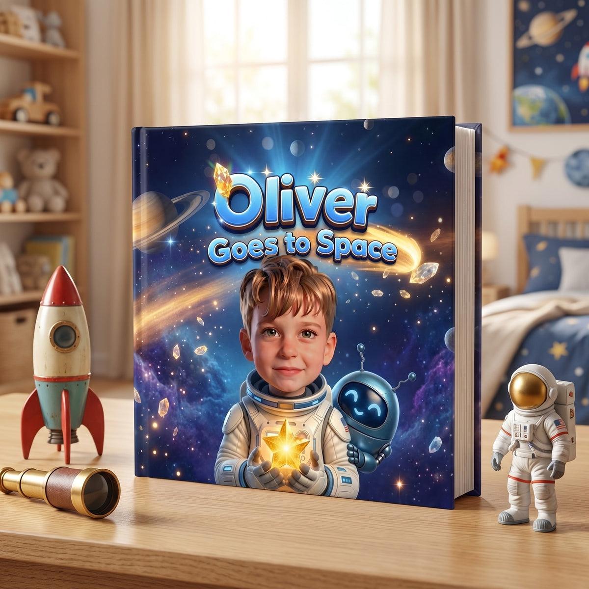 Your Child Goes to Space – The personalized hardcover book
