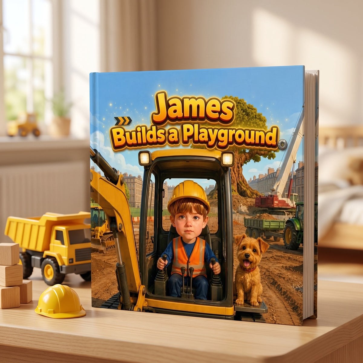 Your Child Builds a Playground – The personalized hardcover book