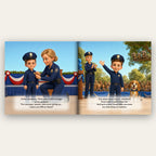 Your Child Joins the Police Academy – Inside the book: your child's name and face in the story